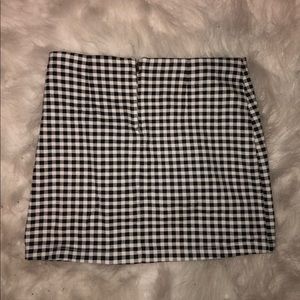 Plaid mini skirt